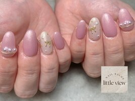 ・パールピンク×ゴールドリボン