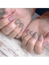 ネイルコーボー ムー(nail×covo=Mu.)/original one color＋ring art☆