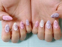ネイル ファンシーファング(nail_fancy_fang)/手描きイースターネイル