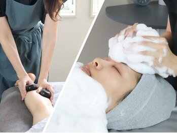 サロン テン(salon TEN)の写真/【新潟エリア希少★ムートンホイップスパ導入サロン】もこもこ泡に包まれて気持ち良く毛穴洗浄♪