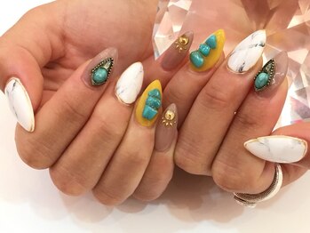 ネイルサロン ネイルズゴーゴー 渋谷店(NAILSGOGO)/夏 ターコイズネイル 海 渋谷