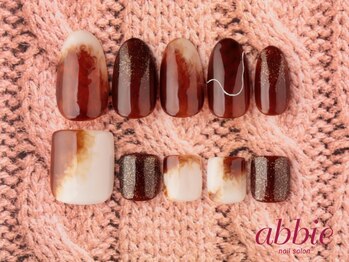 ネイルサロン アビー グランデュオ蒲田店(abbie)/カフェラテ◇¥10208/¥12012