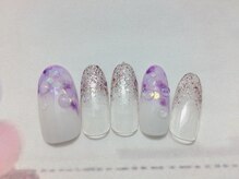 プライベートサロン イース/紫陽花ネイル