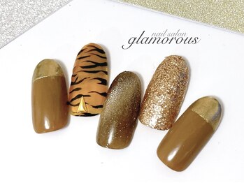 ネイルグラマラス 西新井店/《パラジェル》和柄／和風ネイル