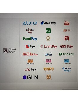 ナナ(NANA)/可能なキャッシュレス決済
