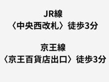 ザブロウ 新宿西口店(THE BROW)/JR線/京王線(徒歩3分)からの道順