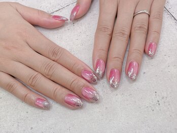 ネイル ビューティーマジック 葛西本店/マグネットグラデーションネイル