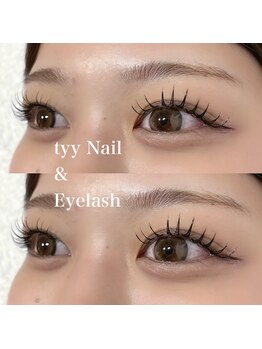 ティーネイルアンドアイラッシュ(tty)/LEDフラットラッシュ140本