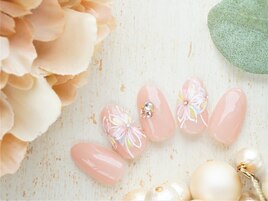 レース風フラワー☆ヌーディー