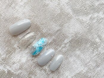 スリー(THREE)/Aug.2021/nail design