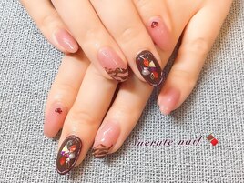 いちごチョコネイル ¥75000