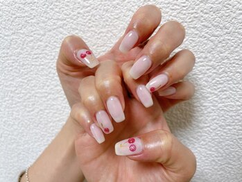 キキネイル 二子玉川(kikinail)/3.4月定額A さくらんぼネイル