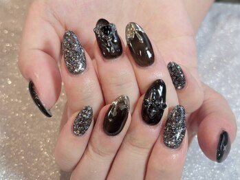 キャッツアイ東京 新宿店(Cat's eye TOKYO)の写真/指先をキレイに美しく魅せる♪【チップスカルプ　パーツもりもり￥13500】画像持ち込みも◎