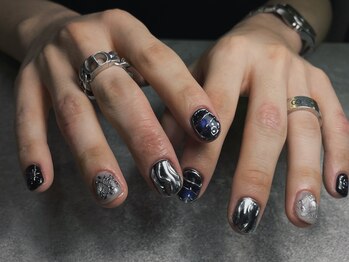 オムネイル 渋谷(HOMME NAIL)/持ち込みデザイン ¥9.000