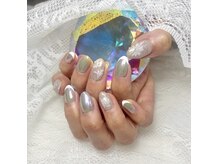 アレナネイル 小田急相模原(ARENA Nail)の雰囲気（フレンチ・ミラー・アートデザイン）