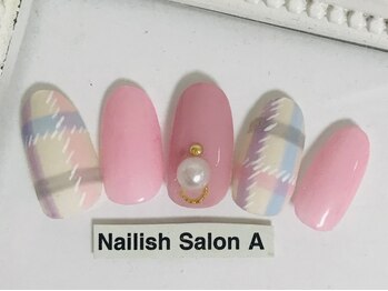 ネイリッシュサロン エー(Nailish Salon A)/チェックネイル