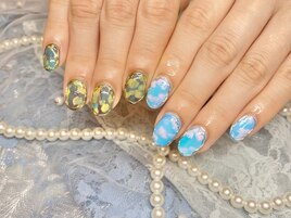 抽象画ニュアンスネイル