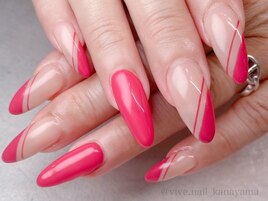 斜めフレンチネイル☆