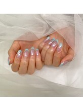 スピラ 上通店(Spira)/ライトブルーフレンチ×オーロラ