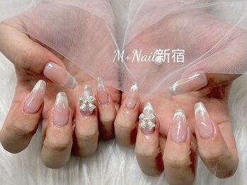 エムプラスネイル 新宿(M+Nail)/チークマグネット★長さ出し