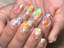スワロンネイル 名古屋店(SWALLON NAIL)/カラフル塗りかけ