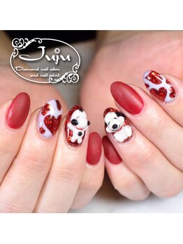 ジュジュ(Juju)/ハートネイルとスヌーピーの3D