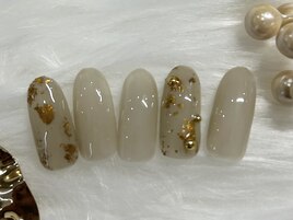 オータムベージュネイル