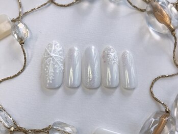ネイルエルーシェ 立川店(Nail Ercher)/雪の結晶ネイル