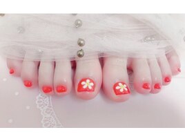 親指アート☆フットネイル