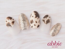 カウ柄ネイル◇￥12870