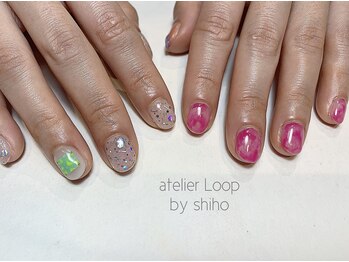 アトリエループ(atelier Loop by shiho)/アシンメトリーネイル