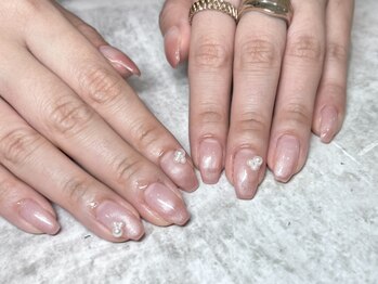 エムウィッシュ アヴァンス メルサ栄店(M.wish Avance)/グラデーション×パールネイル