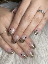 ラメグラデーションネイル