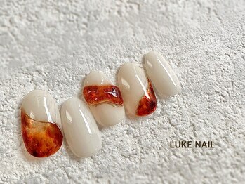 ルークネイル 恵比寿店(LUKE NAIL)/クリアべっこうネイル 秋