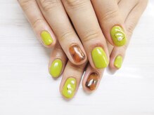 ネイルサロン キラップ(Nail Salon KiLAP)/秋の定番べっ甲ネイル￥7500