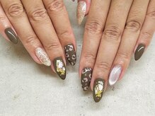 ネイルサロン ドゥ(Nail Salon Doux)/【ほり】アニマル柄ネイル