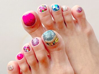 サニーデイズ ネイルアンドビューティー 曙橋店(SunnyDays Nail&Beauty)/派手フット Design