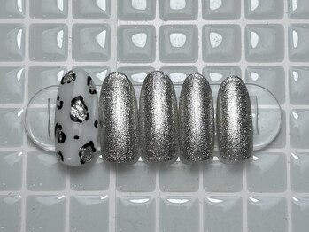 ジョアネイル(JOA Nail)/レオパード/シルバー/シンプル