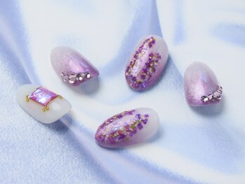 カラーズ 浜松店(colors)/藤の花ネイル