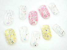 ネイルサロン クイール 小山店(NAIL SALON QUILL)/ラメコート×シェル