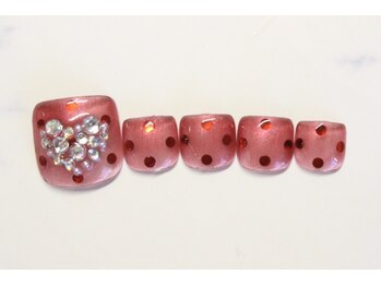 ネイルサロン アテナ(Athena)/シースルー×ドット