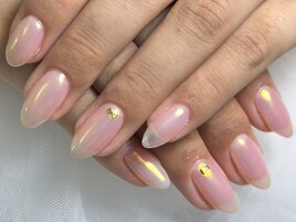 シンプルミラーネイル♪