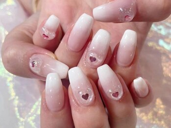 ミイネイル(Me nail)の写真/グラデーションネイル☆心斎橋ネイルサロン☆ワンホン×ポップのトレンドアートはおまかせ！！