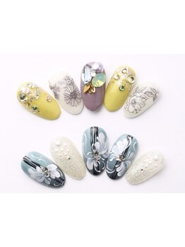 手描きアートが得意なサロン