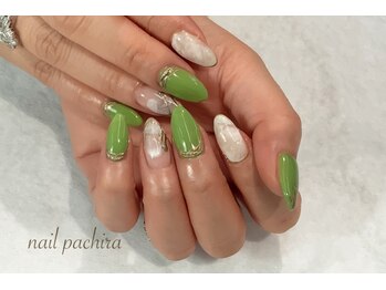 ネイルパキラ(nail pachira)/ピスタチオ×秋ネイル