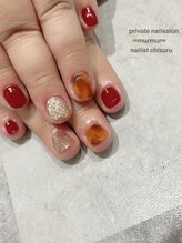 プライベート ネイルサロン マーマ(murmur)/べっ甲デザイン