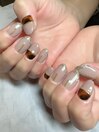 ベッコウアートがポイントなnail