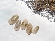 ヴィガー アンド ルックス 白金 目黒(Vigor&Looks)/ベージュ　ミラー　大人ネイル