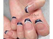 エアネイル(eA NAIL)/ダブルフレンチ/¥9900