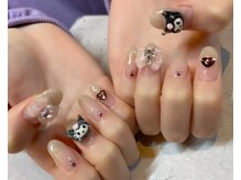 ネイルアンドアイラッシュスタジオ シュシュ(chouchou)/リボン・くろみ・ハ-ト・スト-ン